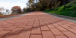 Клинкер тротуарный ЛСР "Эдинбург", тёмно-красный 1