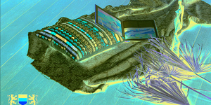 Террасная доска из ДПК Bamberg, Square, African Bubinga25