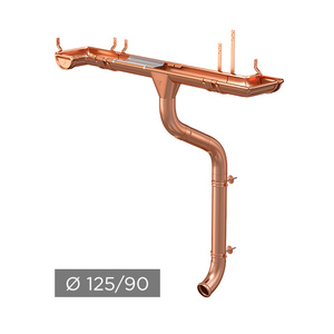 Водосточная система AQUASYSTEM 125/90 мм, медь