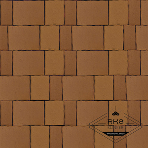 Плитка тротуарная SteinRus, Старый Город, Оранжевый, 60 мм