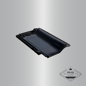 Керамическая черепица BRAAS, Рубин 9V, Глубокий чёрный