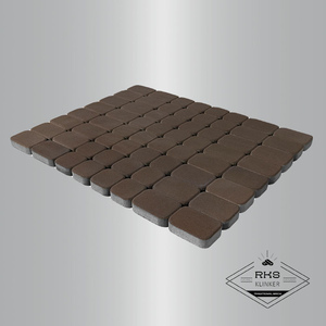 Тротуарная плитка BRAER, Классико Дуо, Коричневый, h=40 мм