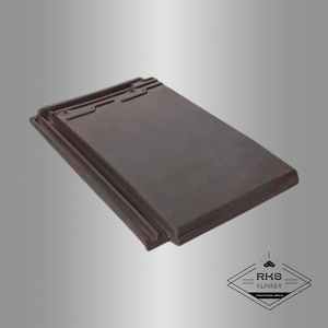 Керамическая черепица Rongguan Flat W57 Чёрно-коричневый