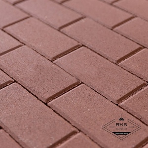 Брусчатка, Steingot, 200х100х60 мм, Тёмно-красная (верхний прокрас)