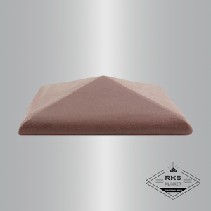 Клинкерный колпак на столб ZG Clinker, С42 425х425 мм, вишнёвый