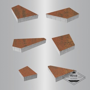 Тротуарная плитка ОРИГАМИ - Б.4.Фсм.8, Листопад гладкий, Арабская ночь