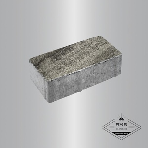 Тротуарная плитка ПРЯМОУГОЛЬНИК - Б.2.П.6, Листопад гладкий, Антрацит