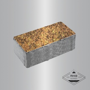 Тротуарная плитка ПРЯМОУГОЛЬНИК - Б.5.П.8, Листопад гладкий, Саванна