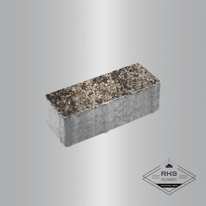 Тротуарная плитка ПРЯМОУГОЛЬНИК - Б.6.П.8, Листопад гранит, Антрацит