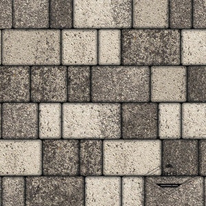 Тротуарная плитка СТАРЫЙ ГОРОД - Б.1.Фсм.8, Листопад гранит, Антрацит