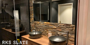 натуральный камень в ванной 3D панели Сланец Cedar Slate Country 2