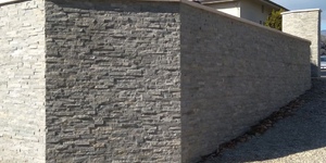 Подпорные стены из камня фото 3D панели RKS SLATE Кварцит Grey Slate Classic купить в РКС Клинкер (2)