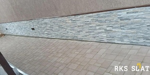 3D панели Мрамор RKS Slate Cloudy Grey Classic (фотоотзыв, цоколь)