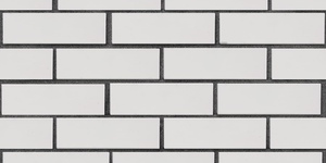 Клинкерный кирпич ЛСР Вернамо белый, гладкий, 0,7 НФ на графитовом шве