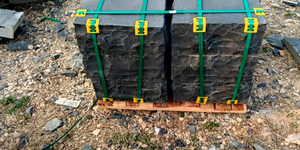 Бордюр поребрик ступень палисад Belgian Belgian Black из камня известняка от RKS SLATE (4)