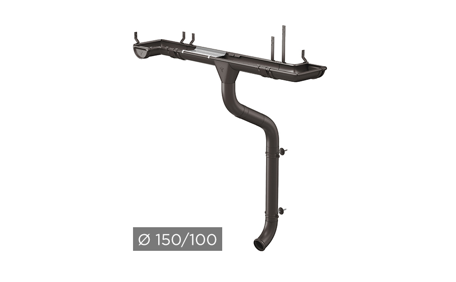 Водосточная система AQUASYSTEM PU MATT 150/100 мм RR 32 в Воронеже
