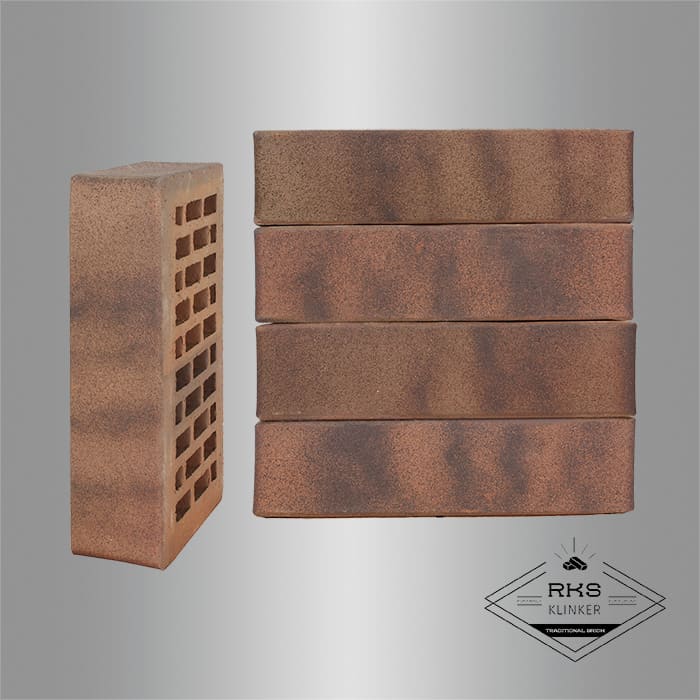 Кирпич облицовочный ЛСР, Ореховый флэш, Гладкий, 1НФ в Воронеже