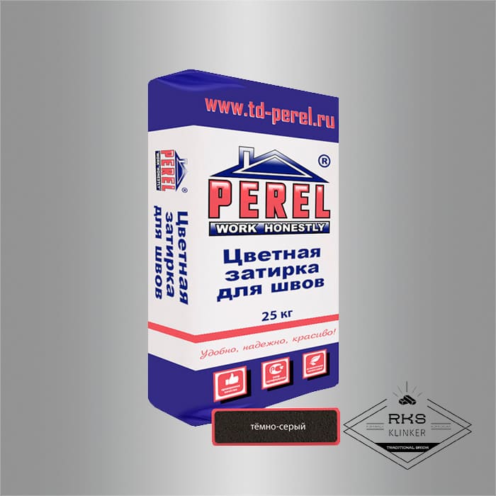 Зимняя затирочная смесь Perel RL 15/тёмно-серая в Воронеже