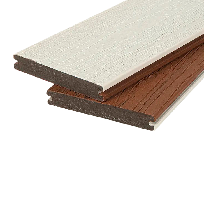 Террасная доска из ДПК Dual POLIVAN GROUP,Solid Co-Extrusion,White в Воронеже