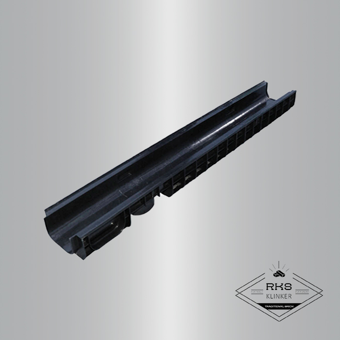 Лоток водоотводный PolyMax Basic пластиковый DN100, H80 в Воронеже