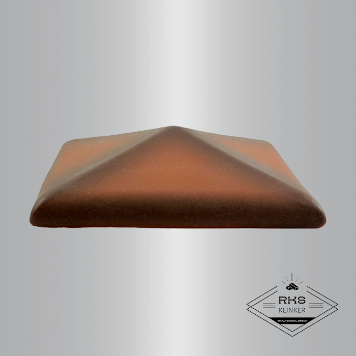 Клинкерный колпак на столб ZG Clinker, С42 425х425 мм, каштановый в Воронеже