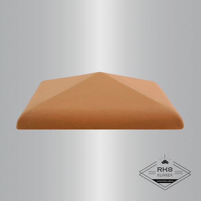Клинкерный колпак на столб ZG Clinker, С42 425х425 мм, красный в Воронеже