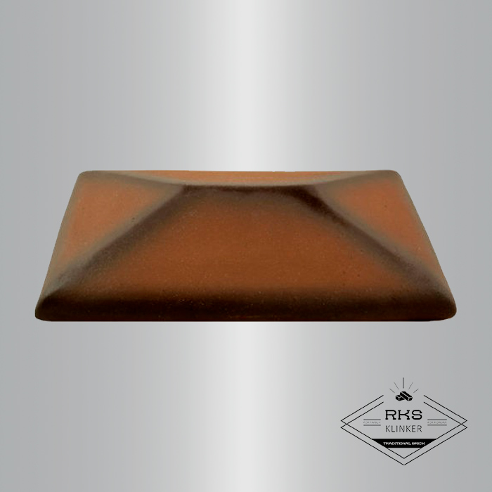Клинкерный колпак на столб ZG Clinker, СР 300х425 мм, каштановый в Воронеже