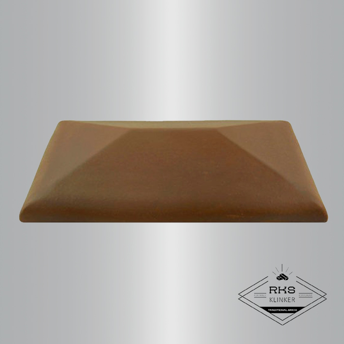 Клинкерный колпак на столб ZG Clinker, СР 300х425 мм, коричневый в Воронеже