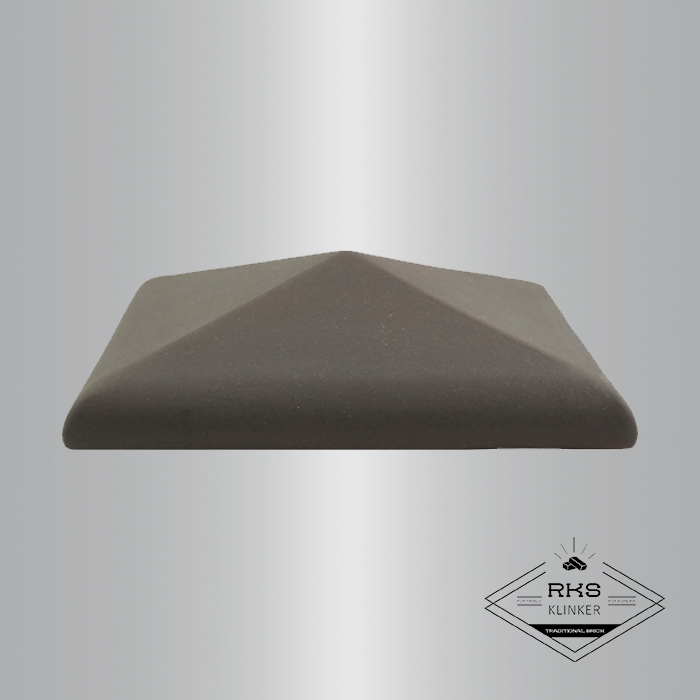 Клинкерный колпак на столб ZG Clinker, С42 425х425 мм, графит в Воронеже
