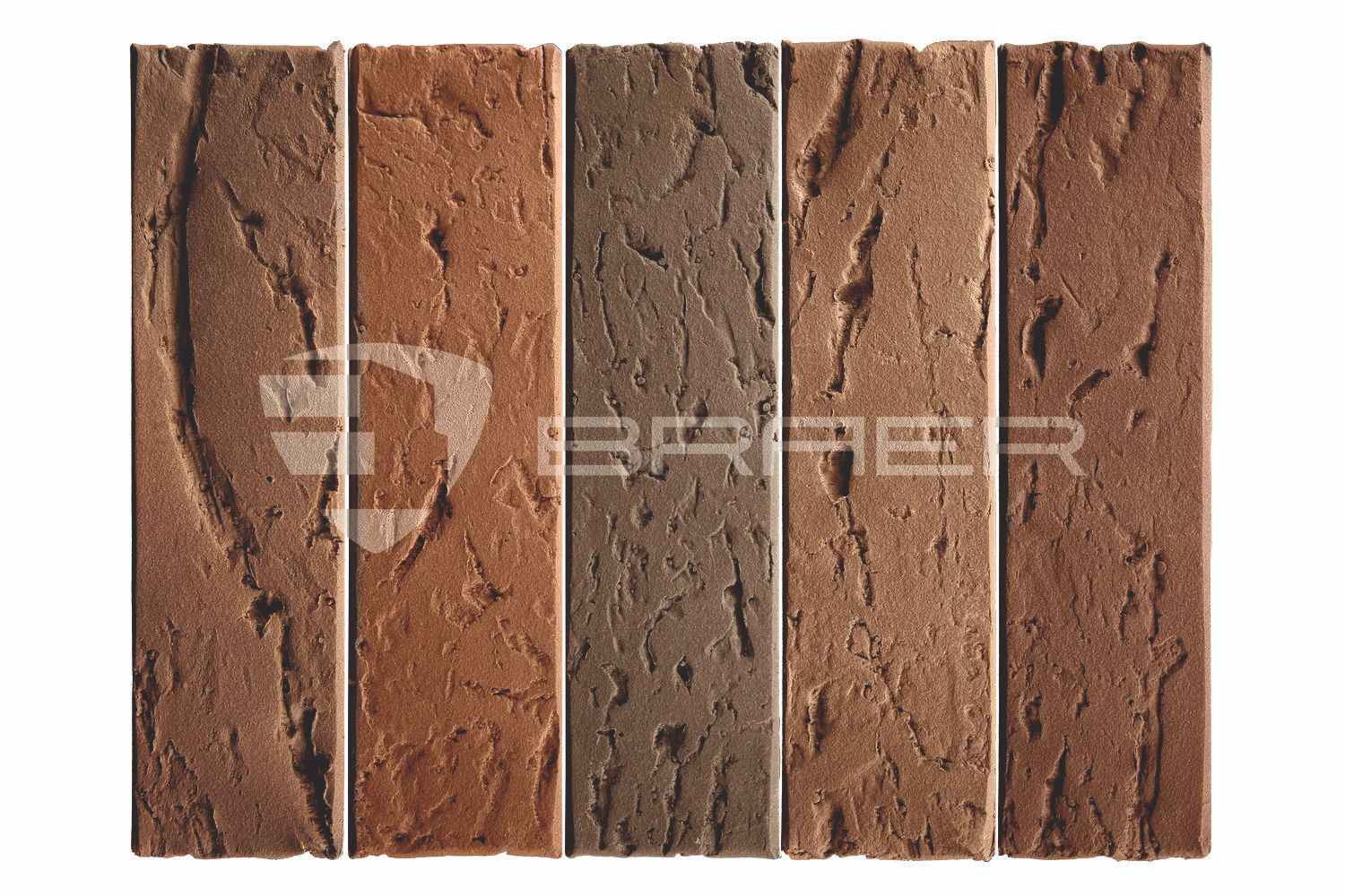 Облицовочный кирпич BRAER MAX, Кора дуба, М200, 1 НФ в Воронеже