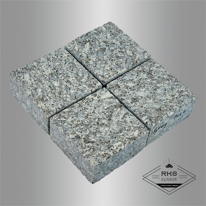 Гранитная брусчатка Grey Pearl, Пиленая, 100x100 мм в Воронеже