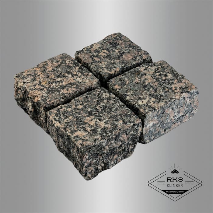 Гранитная брусчатка Малыгинский, Колотая, 100х100 мм в Воронеже