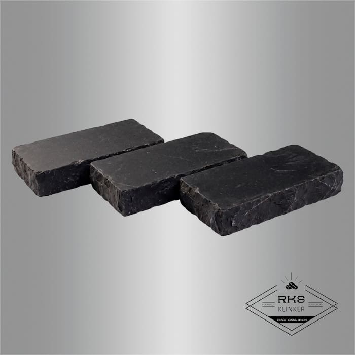 Брусчатка из известняка RKS Slate Belgian Black 200x100x20 мм в Воронеже