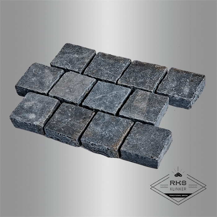 Брусчатка из известняка RKS Slate Belgian Black 100x100x30 мм в Воронеже