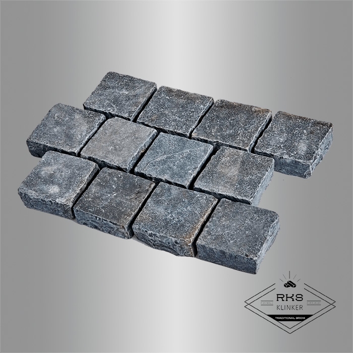 Брусчатка галтованная RKS Slate Belgian Black 100x100x40 мм в Воронеже