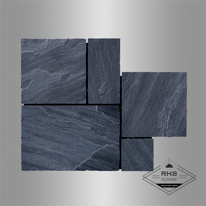 Мозаика из камня известняк RKS SLATE Belgian Black в Воронеже