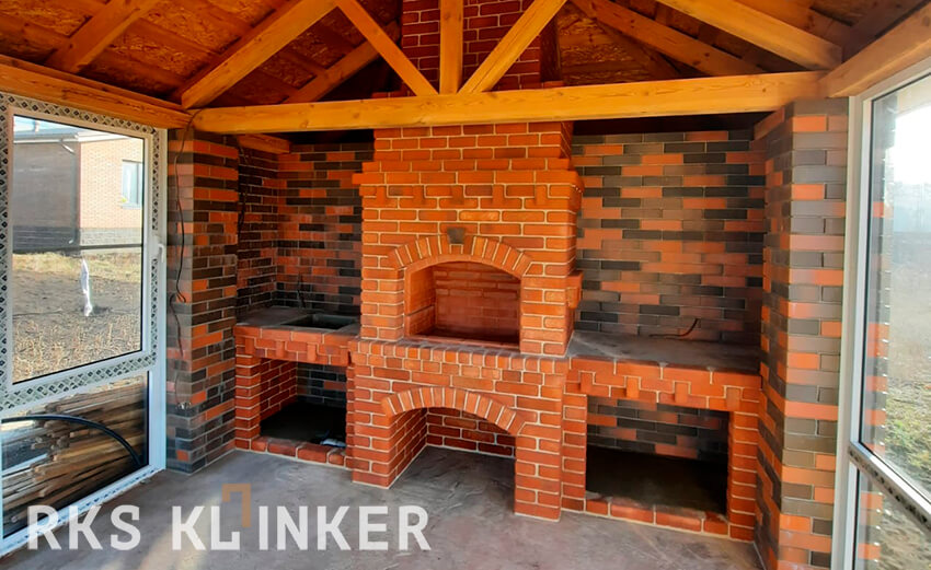 Состаренный кирпич "Temple Brick" Маркс: идеальное оформление печного комплекса