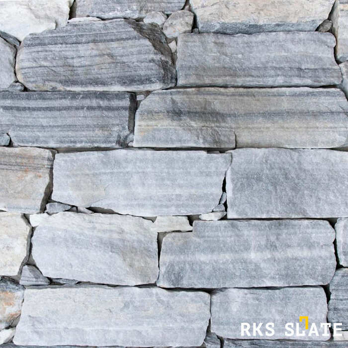 Фасадный облицовочный камень Cloudy Grey Quartz Strips в Воронеже