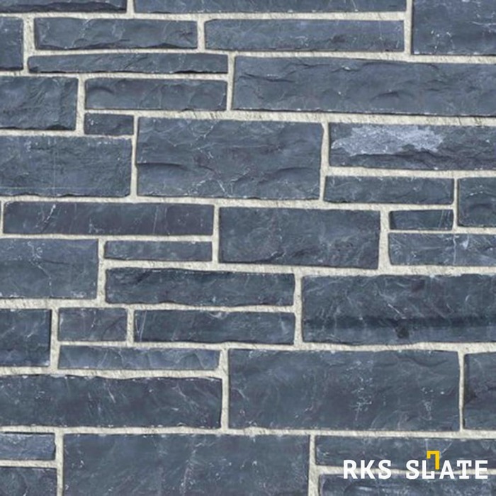 Фасадный облицовочный камень Black Slate Strips в Воронеже