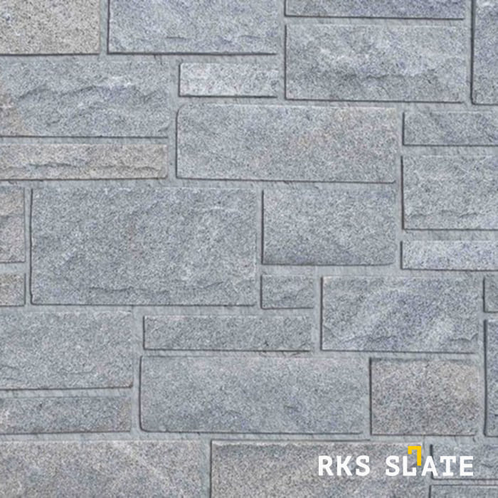 Фасадный облицовочный камень Grey Quartz Castle в Воронеже