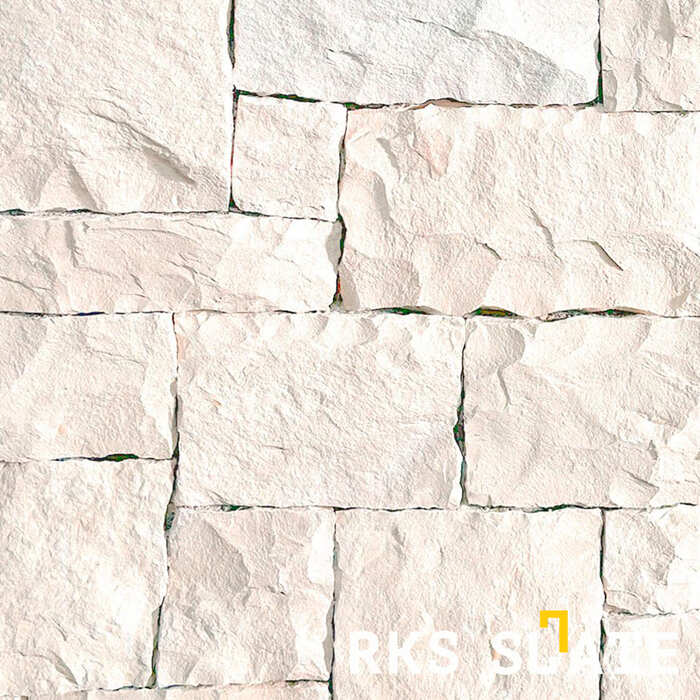 Фасадный облицовочный камень White Limestone Castle в Воронеже