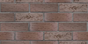 Клинкерный кирпич ЛСР Брюгге тёмно-терракотовый, Береста, 0,7 НФ на сером шве