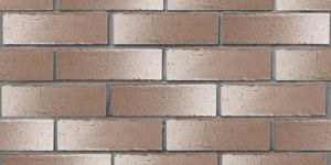 Клинкерный кирпич ЛСР Нарвик коричневый с белым, винтаж, 0,7 НФ на сером шве