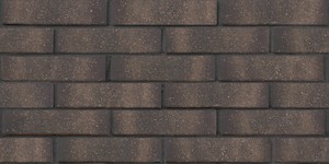 Кирпич облицовочный ЛСР, Графитовый с посыпкой, Гладкий, 1НФ на графитовом шве