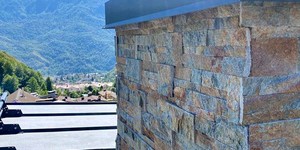 Дом облицованный камнем 3D панели Кварцит Multi Quartz Modern фото (3)