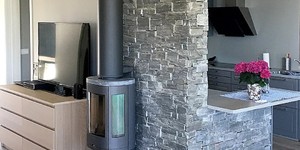 Камень на стену за печь 3D панели RKS SLATE Сланец Black Slate Country купить