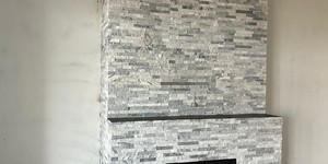Печь из камня 3D панели RKS SLATE Мрамор Cloudy Grey (1)