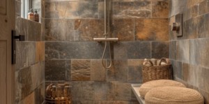 Плитка RKS SLATE Сланец Brazil Multicolor Natural для стен и пола. Подходит для монтажа в мокрых помещениях (ванная, душевая, баня, сауна, бассейн)