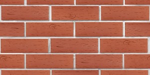 Клинкерный кирпич ЛСР Лондон красный, Береста 0,7НФ на белом шве