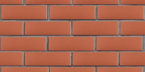 Кирпич печной радиальный полнотелый ЛСР красный М-400, F-100 на сером шве